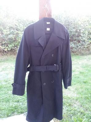 Men's 38reg black trench coat