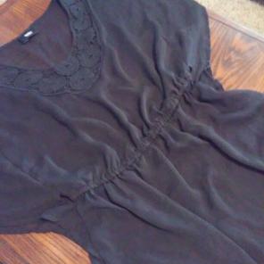 Sheer black cover up
