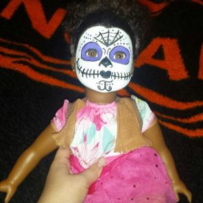 Day of the dead baby doll