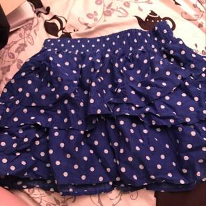 Never Worn Cute Blue Polka Dot Skirt.