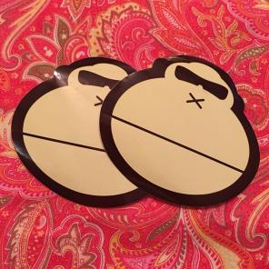 2 Skateboarding Stickers