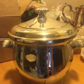 Silver Plated Retro Ice Bucket