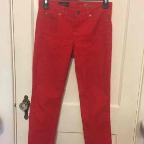 J. Crew Matchstick red corduroy pants
