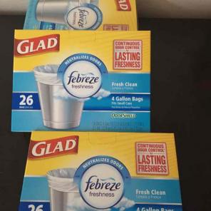 Glad febreze trash bags