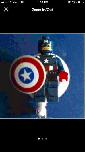 Captain America ID Badge Holder Nurse RN