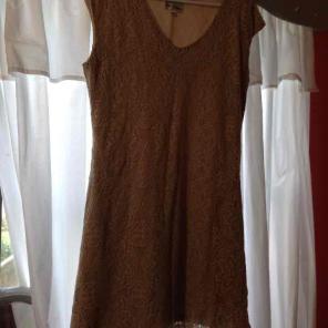 Beige lace dress