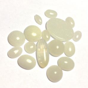 Colorless Quartz Cabochon Bundle Lot
