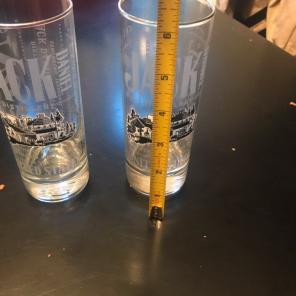 Whiskey Glass Jack Daniels 6.25"