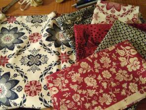 Quilting Fabric 3yds Cotton Reds