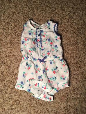 floral baby romper