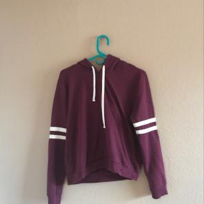 burgundy hoodie