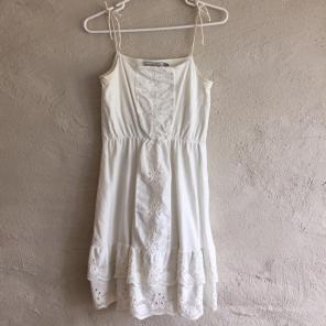 Zara Ruffle Tie Strap Dress