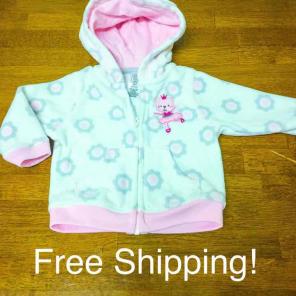 Baby Girl's (6 MO) Full Zip Jacket