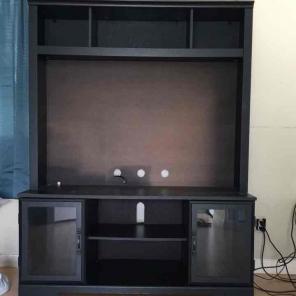 black entertainment center