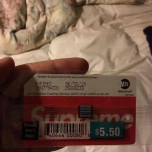Supreme NYC Metro Card