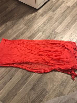 Coral Sheer Scarf