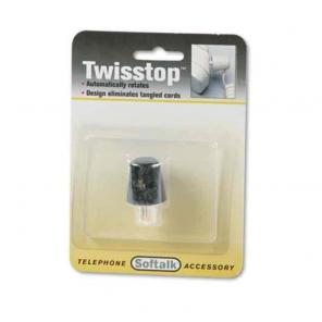 Twisstop Phone Cord Black