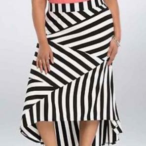 Black & white high low skirt. Wore once.