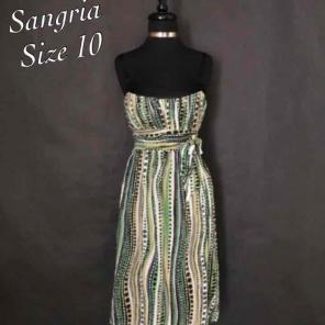 Sangria Spaghetti Strap Dress, Size 10