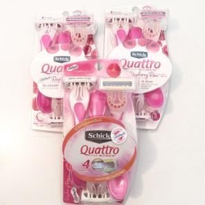 9 Schick Quattro Disposable Razors