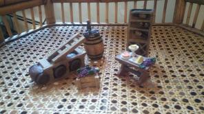 New Dollhouse Miniatures 5 Pc Vineyard