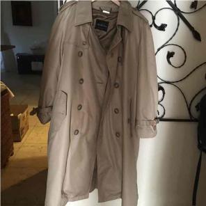 Saks fifth Avenue's men's tan trenchcoat