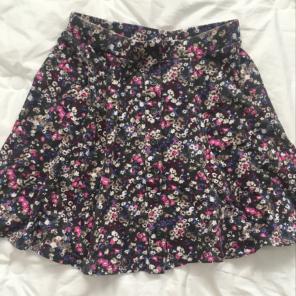 American Eagle Floral Skater Skirt