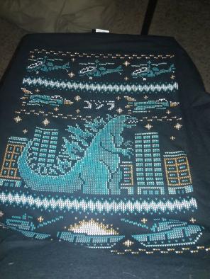 Godzilla 8 Bit Style Tee Size XL