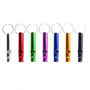 4 Super Loud Whistles - Key Chain Metal