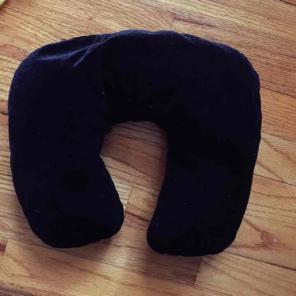 Black Velvet Neck Pillow