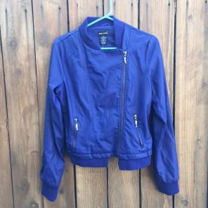 Cobalt blue Motorcycle Jacket L