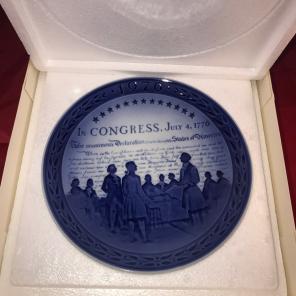 Royal Copenhagen 1776 Anniverary Plate