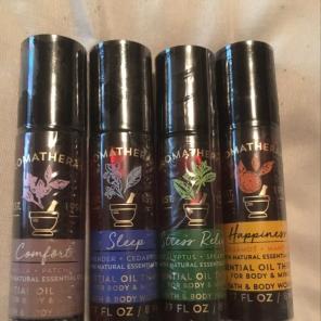 (4) Essential Oil Aroma Roller-Balls