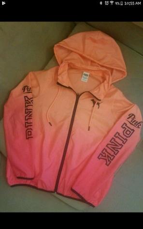 Vs Pink ombré orange & coral ANORAK