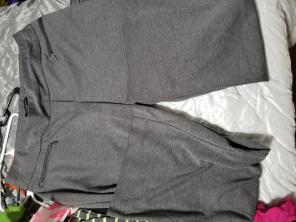 Gray pull over dress pants!!