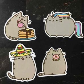 5 Tumblr Stickers ( Pusheen)
