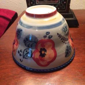 Free Ship Floral Bowl Pottery Pot