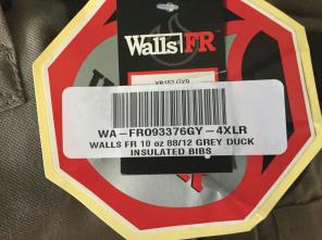 Walls FR insulated overalls