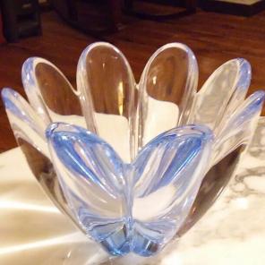 Orrefors glass bowl signed