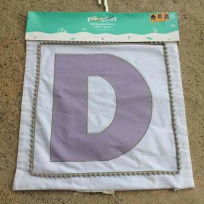 Initial Pillow Cover