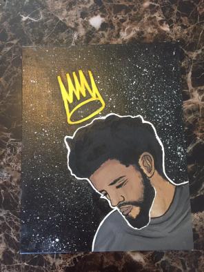 J Cole Painting