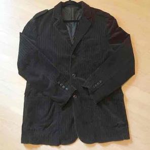 Men's Striped Blown Velvet Blazer