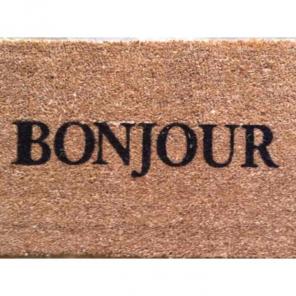 BONJOUR FRENCH WELCOME MAT