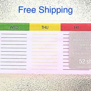 Side to Side Day Planner Sticky Pad 52pg
