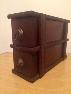 Antique Sewing 2 Drawer Set