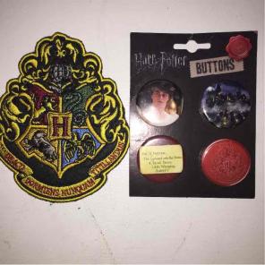 Harry Potter Iron on Patch, Buttons