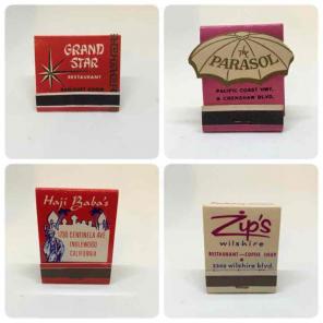 16 Vintage California Matchbooks