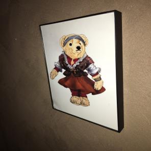 Polo Ralph Lauren Teddy Bear Art Framed