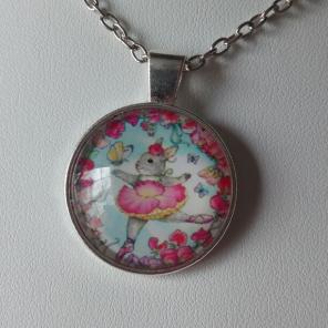 Ballerina Bunny Cute Necklace