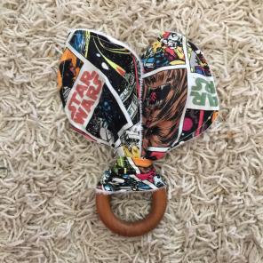 Star Wars Wooden Teether Crinkle Toy